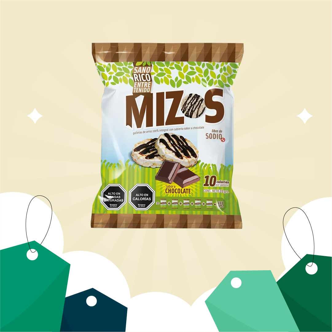 Galletas de arroz chocolate  .