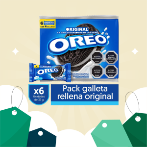 Pack Galletas Oreo 6 un.