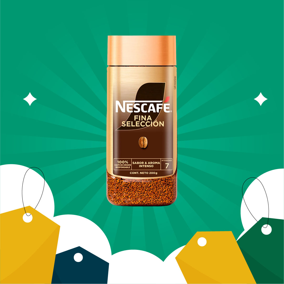 Café Instantáneo Nescafé Fina Selección Liofilizado Frasco 200 g