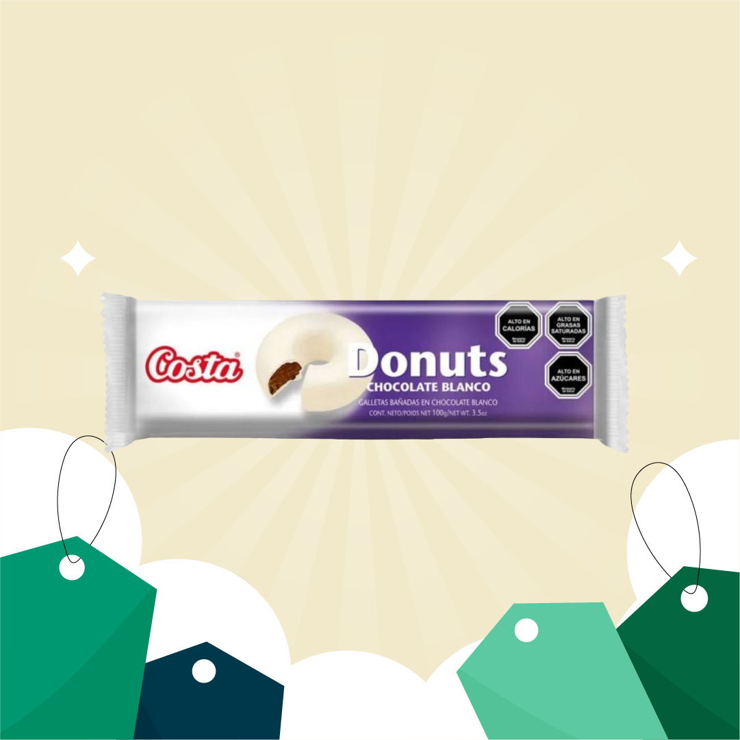 Galleta Donut Chocolate Blanco
