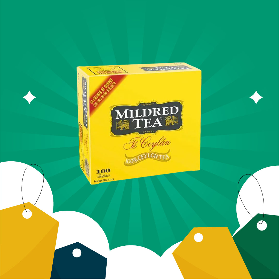 Té Negro Mildred Tea Ceylán 100 Bolsitas